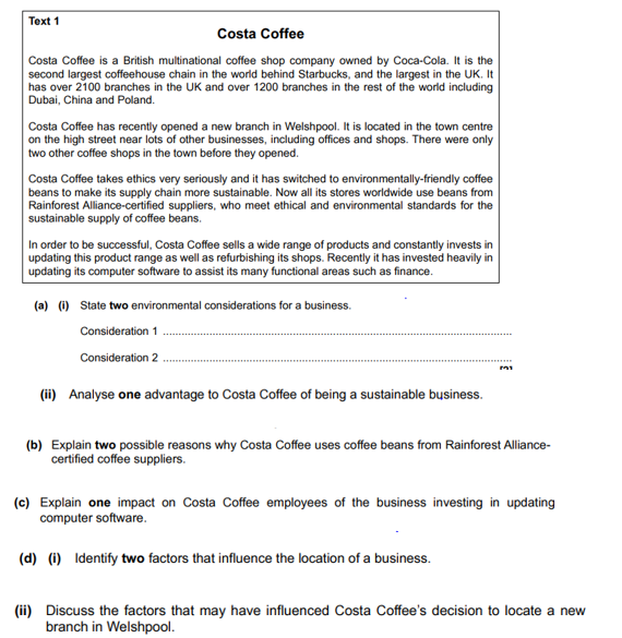 these small questions are part of one question.