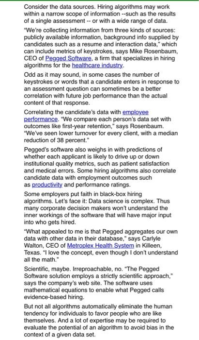 article 1 Algorithmic hiring: why hire by numbers