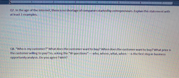 please type the answers entrepreneurship 5620 07.
