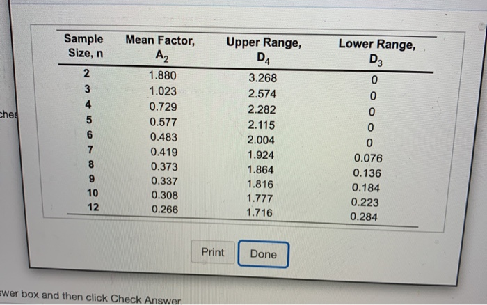 Problem 6s.11ac Refer to Table 56.1 - Factors for