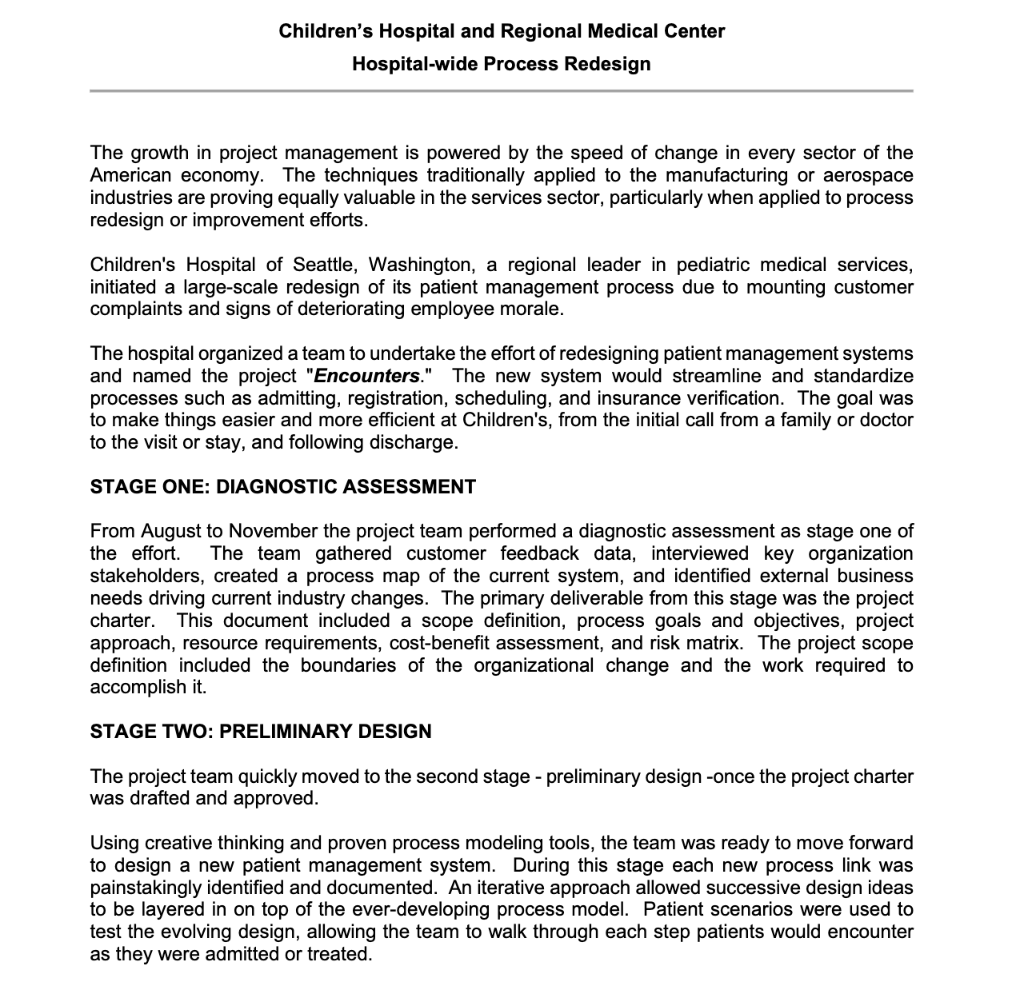 Question 1: Identify one (1) risks that are