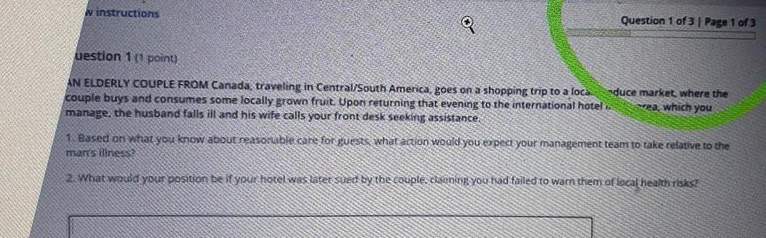 N instructions Question 1 of 3 Page 1 of 3