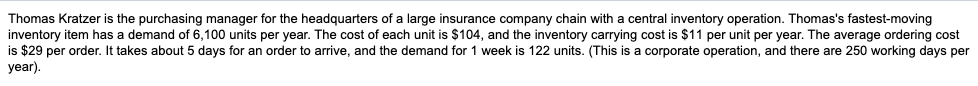(round all to nearest number) a) What is the EOQ?