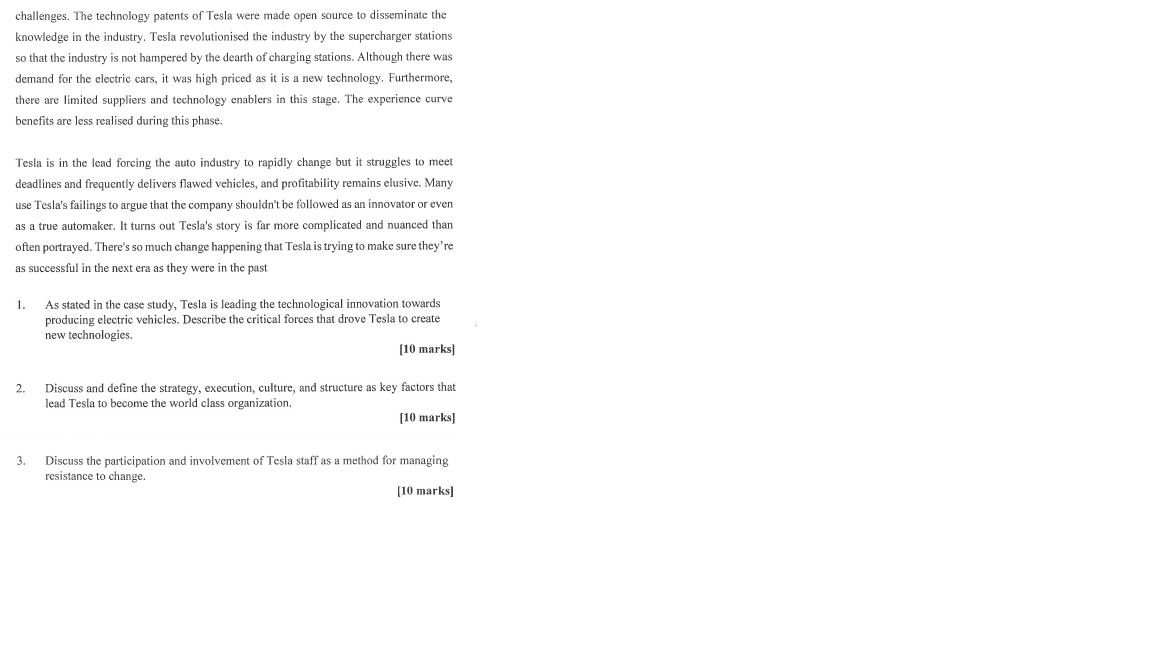 SECTION C: SCENARIO QUESTIONS [30 MARKS QUESTION