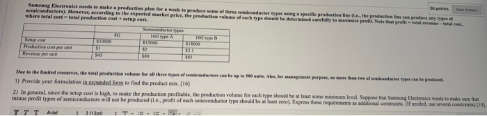 26 points Samsung Electronics needs to make a