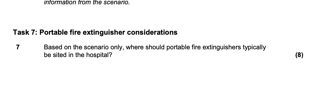 SCENARIO A modern hospital is situated on the