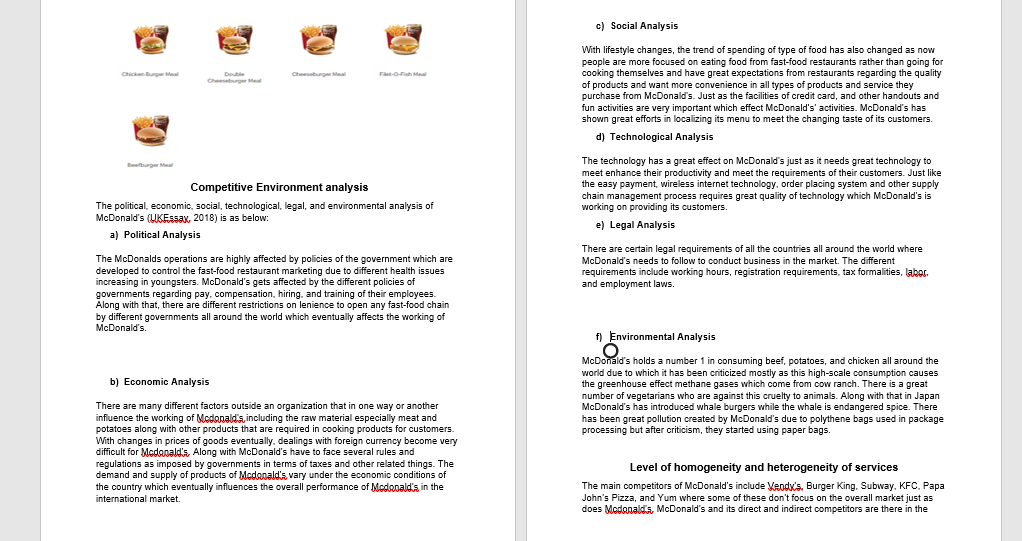 please read this report about McDonalds and just