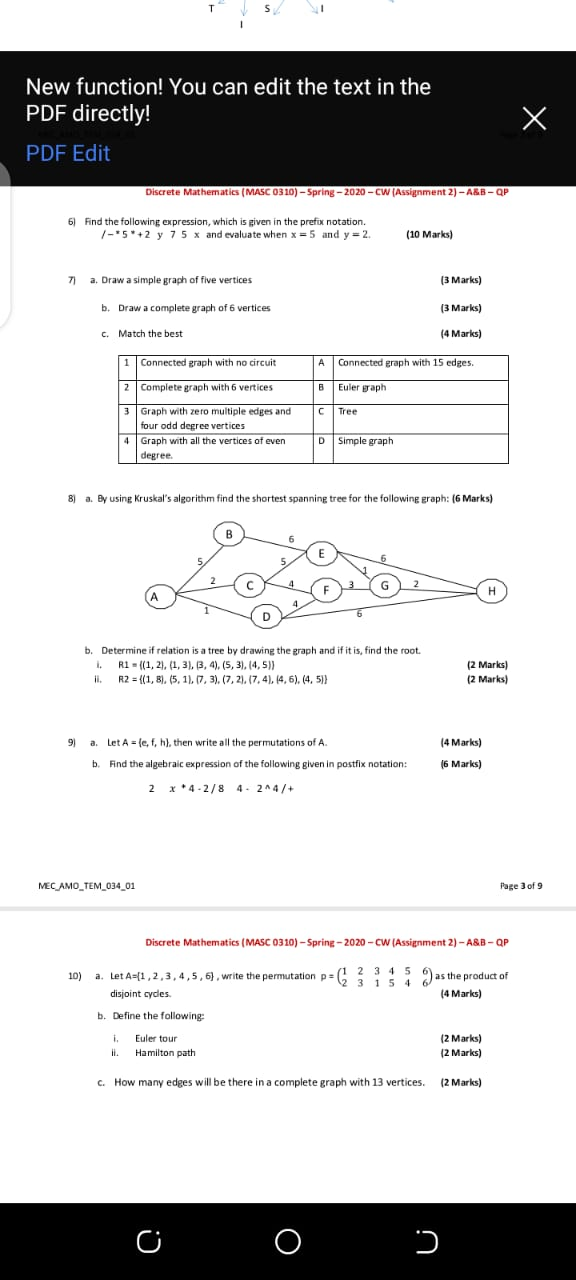 New function! You can edit the text in the PDF