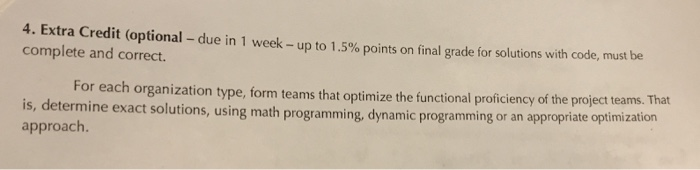 Using VBA is required. 4. Extra Credit (optional