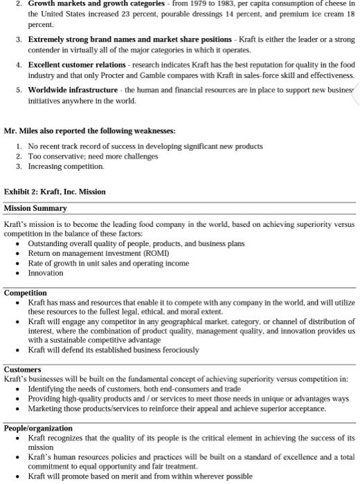 KRAFT INCORPORATED Some of America's best known