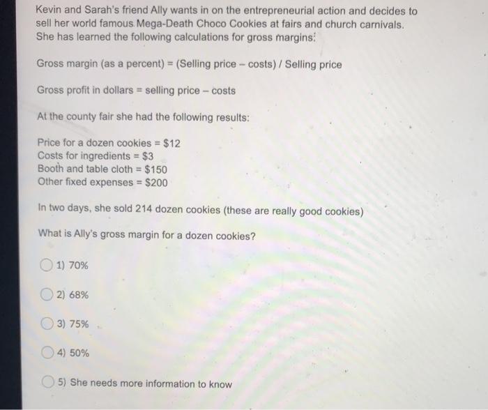 Kevin and Sarah's friend Ally wants in on the