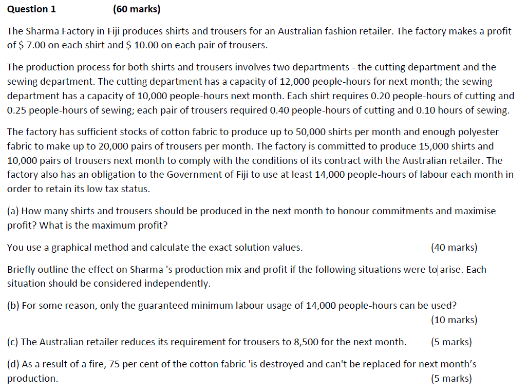 Use management LINEAR PROGRAMMING SIMPLEX METHOD