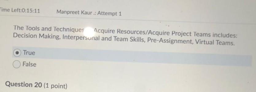 Question 11 (1 point) Saved Acquire