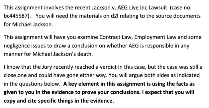 This assignment involves the recent Jackson v.