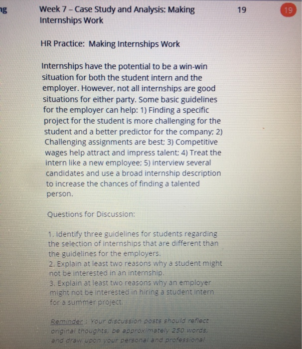 ng 19 19 Week 7 - Case Study and Analysis: Making