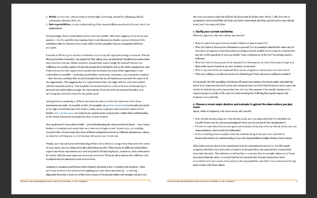 Clarify your current worldview. Follow the