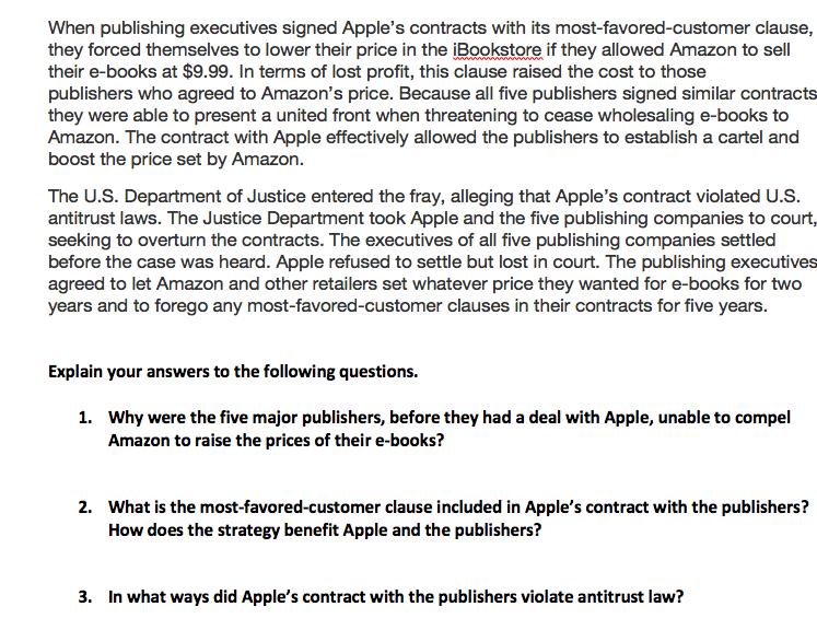 Case Study: Managers at Major Publishers Read the