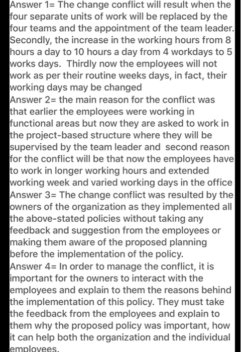 Please read the mini case study and answer the