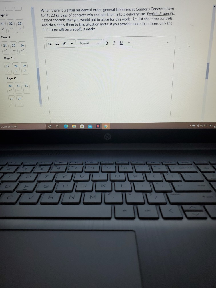 Its from Workplace health & safety "age 8 When