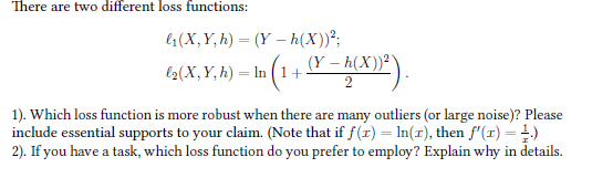 There are two different loss functions: 4(X,Y, h)