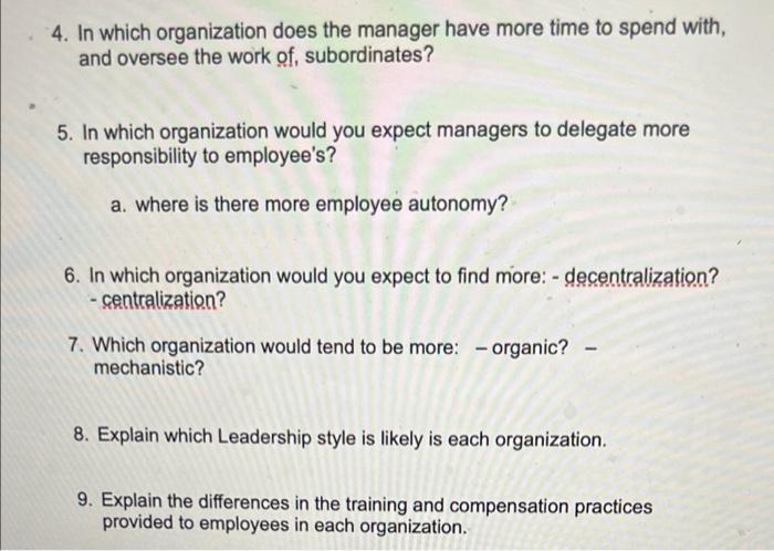 ORGA ORG B Answer (and explain] these questions