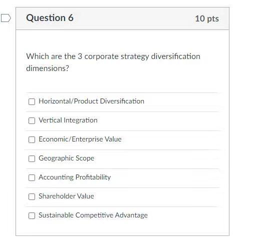 Question 5 10 pts This graph from the chapter is