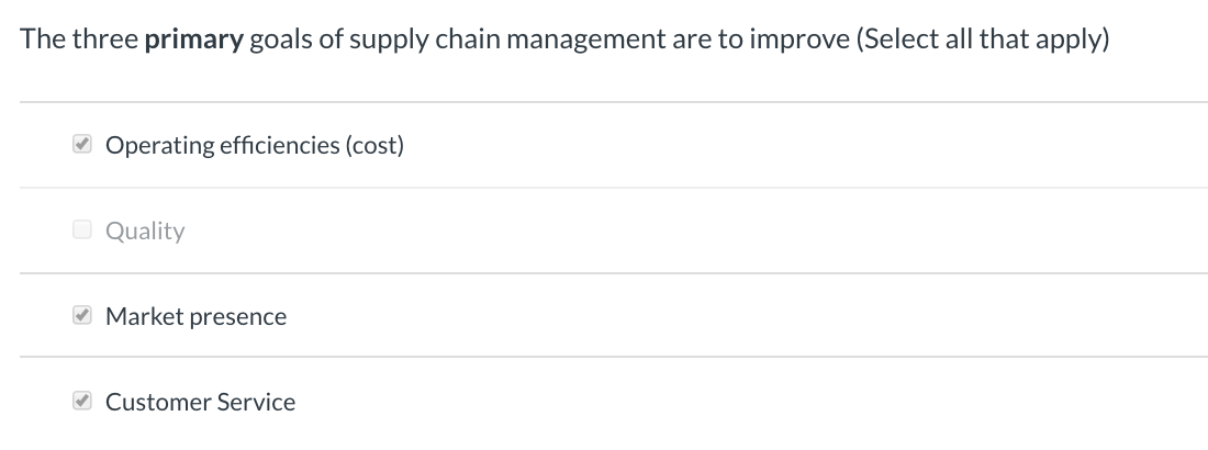Please select three. The following three are