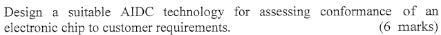 Design a suitable AIDC technology for assessing