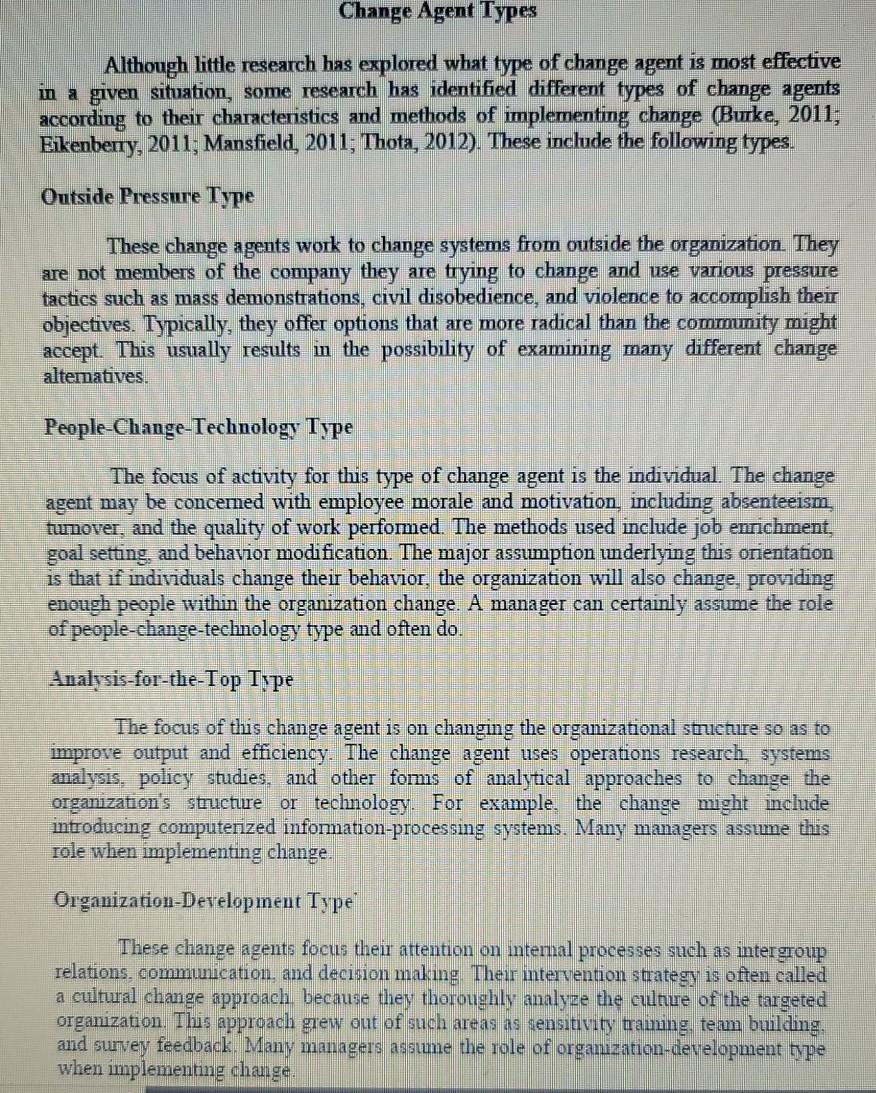 After reading the short article what defines a