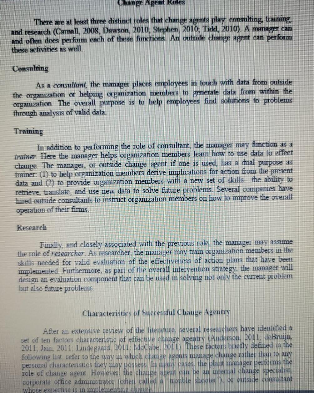 After reading the short article what defines a