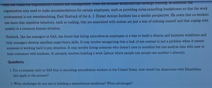 Neurodiversity at Work: SAS Takes the Lead The