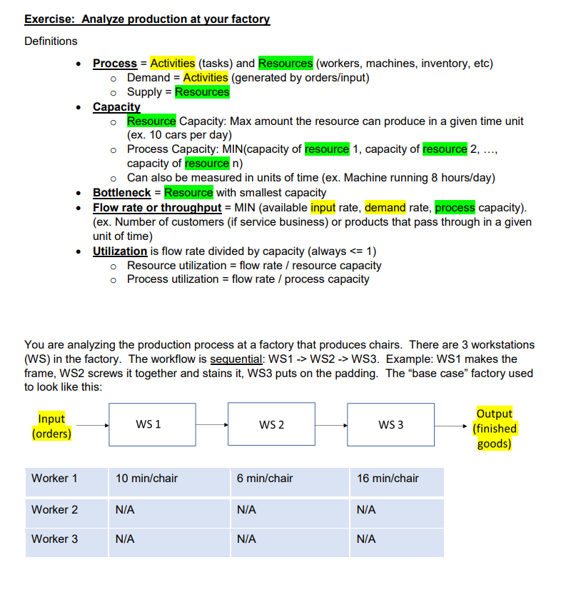 Exercise: Analyze production at your factory