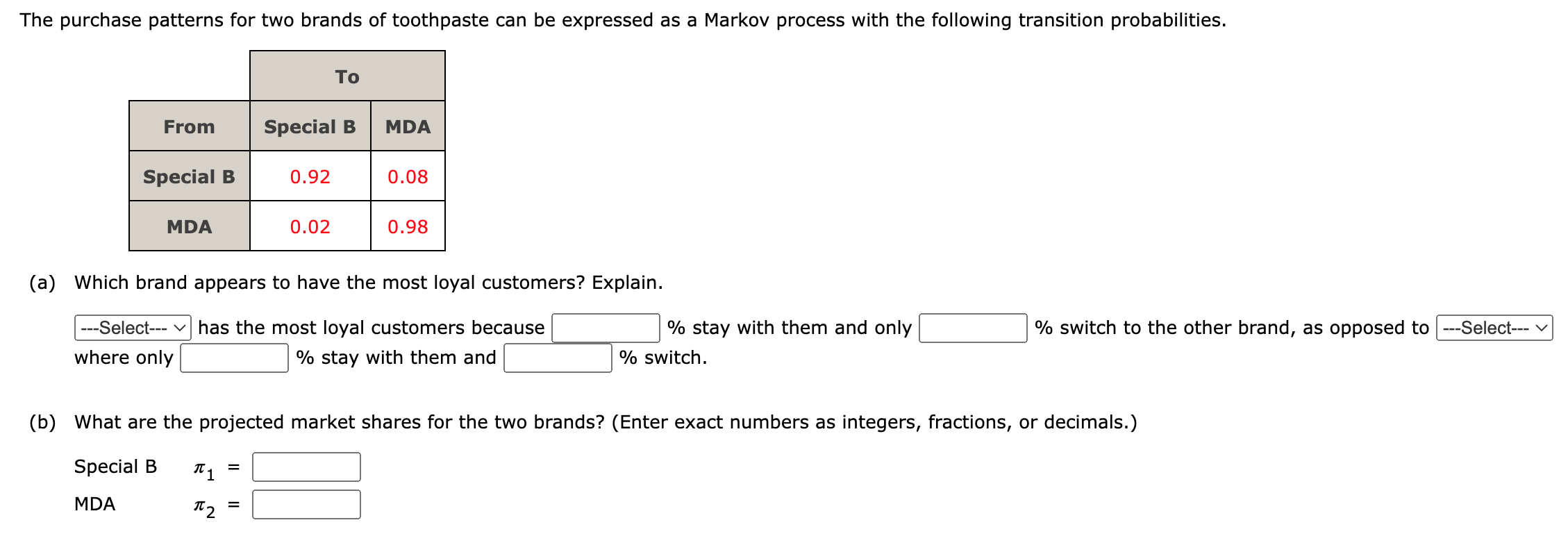 Please do all parts, if you are not comfortable
