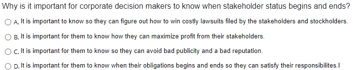 Why is it important for corporate decision makers