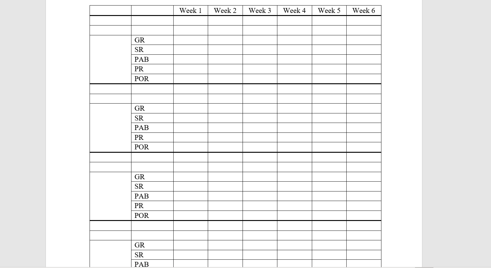Given the following data, develop MRP plans for