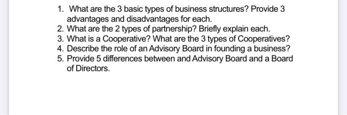 1. What are the 3 basic types of business