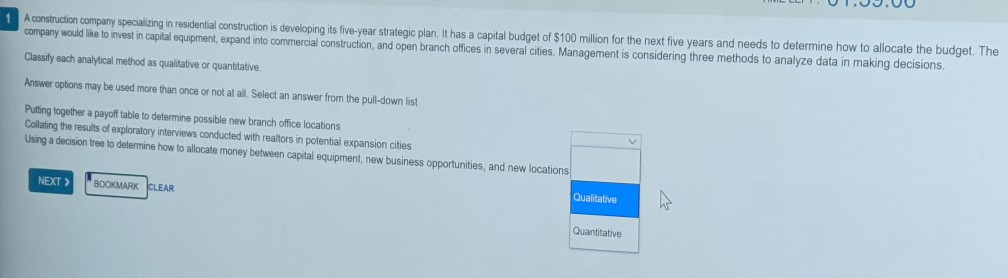 1 A construction company specializing in