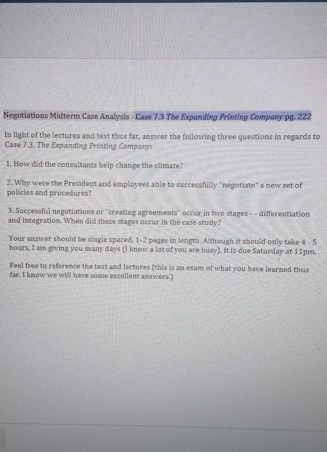 isnb: 9780205078341 Negotiations Midterm Case