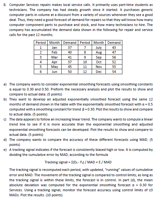 8. Computer Services repairs makes local service
