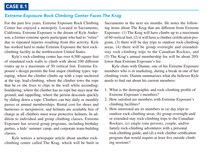 Read the case carefully. For research objectives