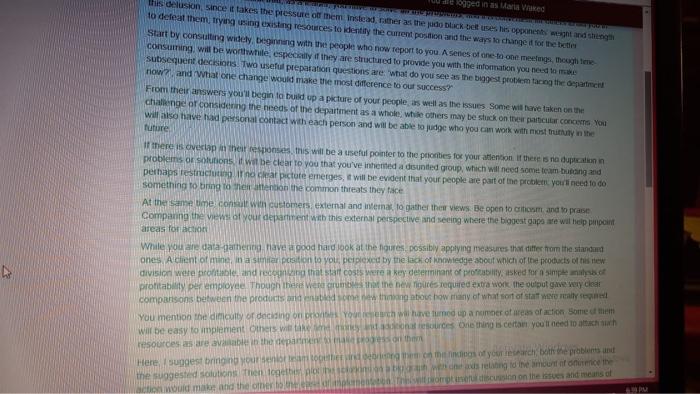 Read carefully the following case study and