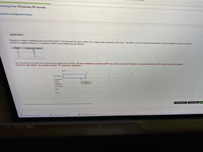 maining Time: 12 minutes, 07 seconds question