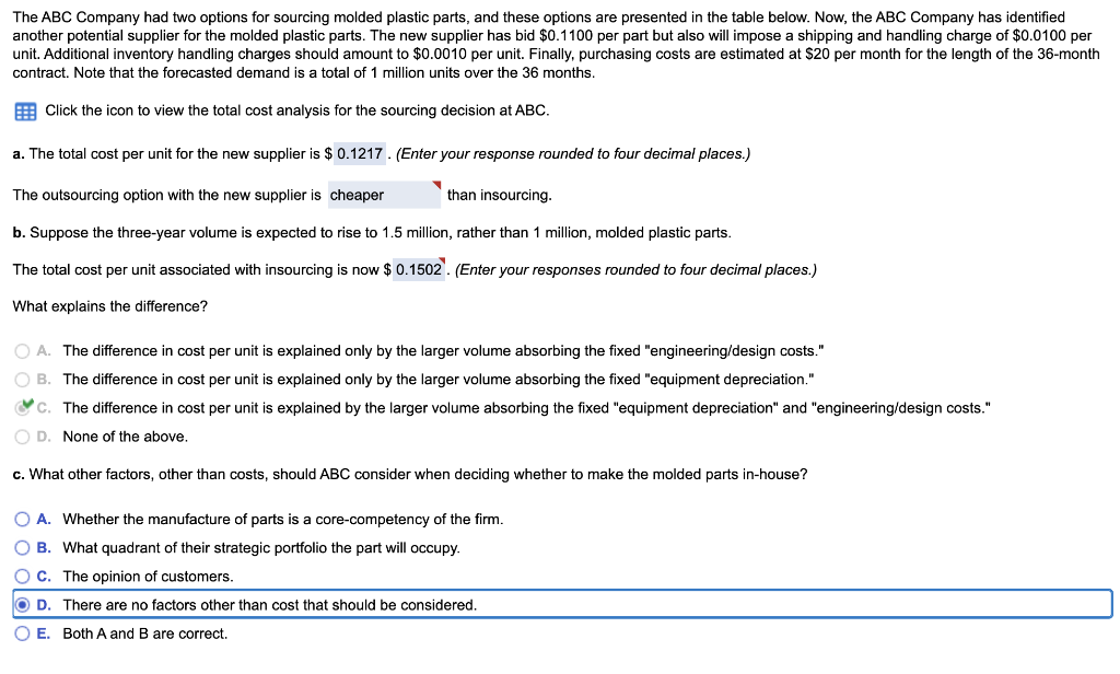 Please answer C only. (Option D is incorrect) The