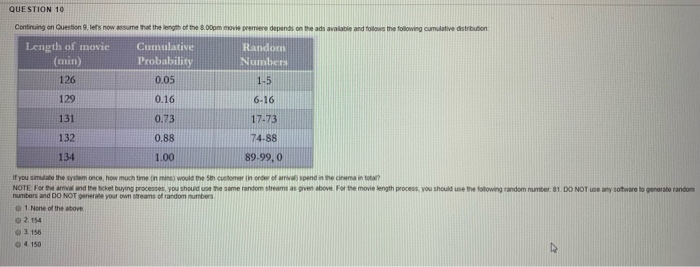 Continuing on question 9, let's now assume that