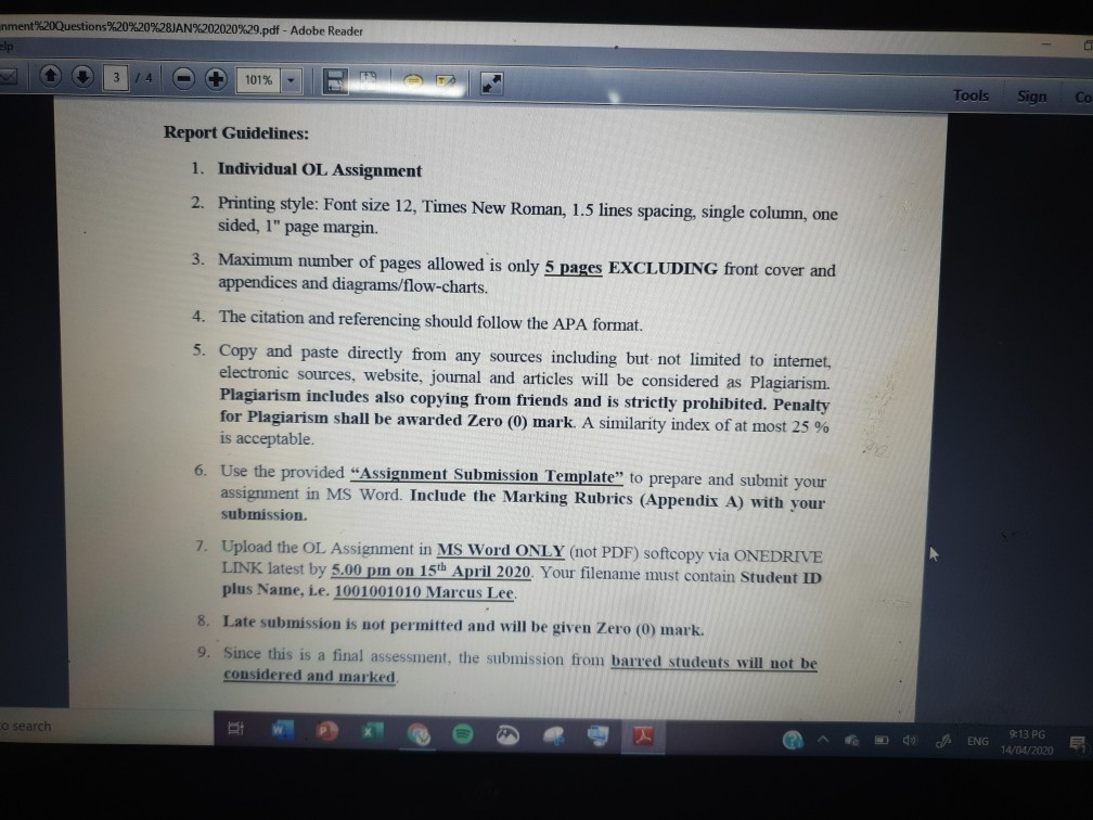 Individual assignment can i get help please Task