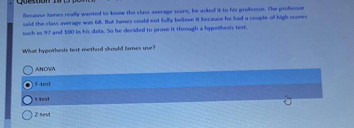Because James really wanted to know the class