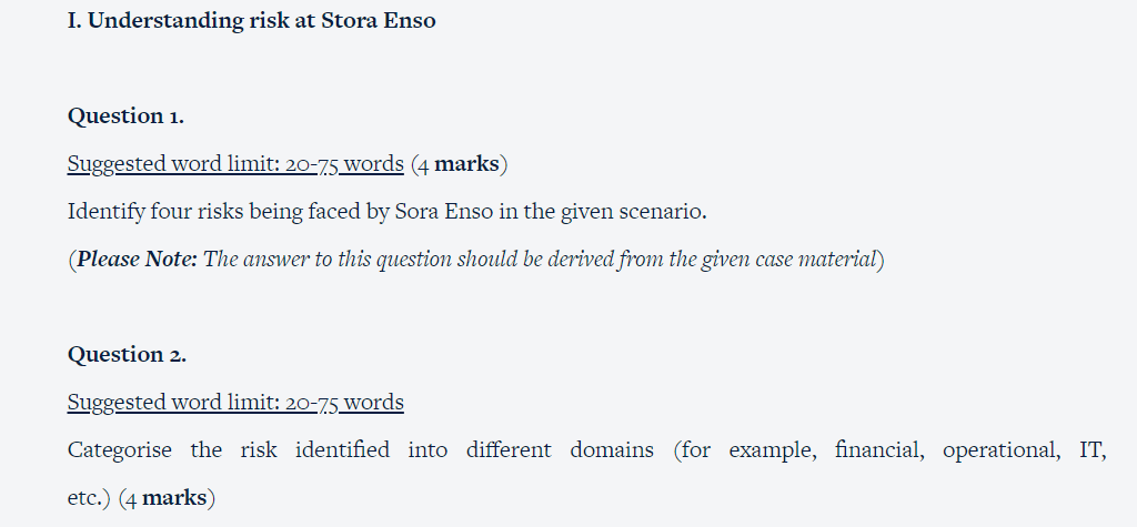 QUESTION - 4 Business Problem About Stora Enso
