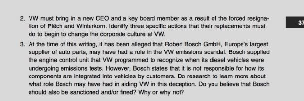 Cases 1. VW Cheats on Emissions Testing Up until