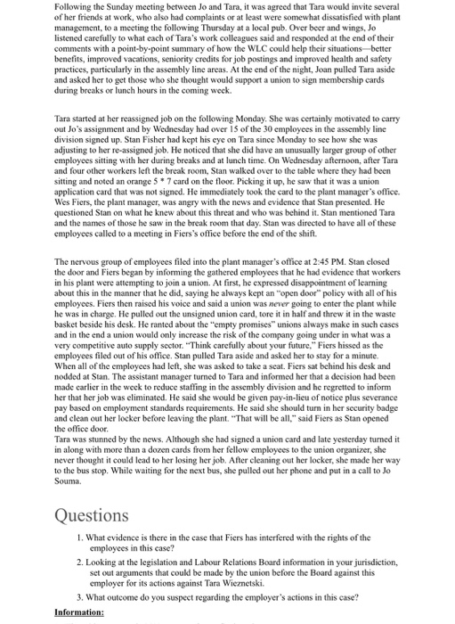 Case Study Scenario: Found: An Unsigned Card Tara