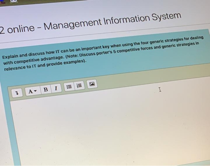2 online - Management Information System Explain